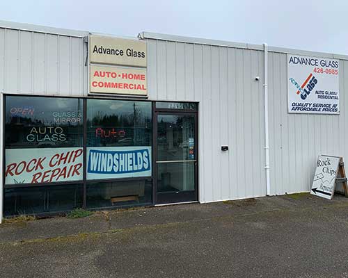 Exterior of Advance Glass Shop